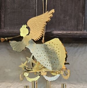 Charming Gold Angel Wind Chime